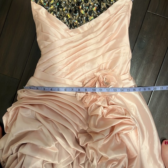 Tony Bowls Pink and Brown Cheetah Print Gown - Picture 10 of 10